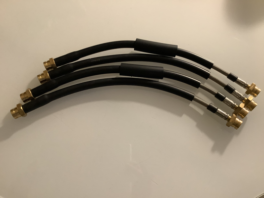 MANTHEY RACING Braided Brake Line Set (Front and Rear) for PORSCHE GT4 / GT4 RS + 991 GT3 / GT3 RS / GT2 RS